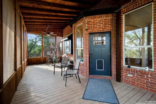 19423 Camino Rdg, San Antonio, TX 78258 - wooden terrace with covered porch