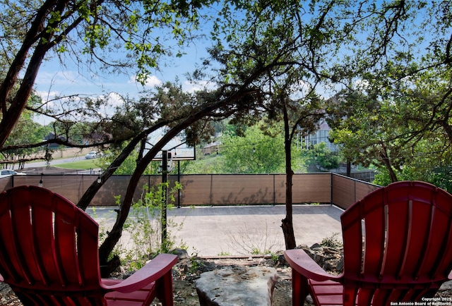 19423 Camino Rdg, San Antonio, TX 78258 - view of patio / terrace with a fenced backyard