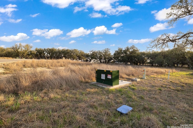 exterior space with a rural view