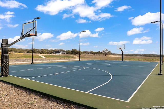 view of sport court with community basketball court