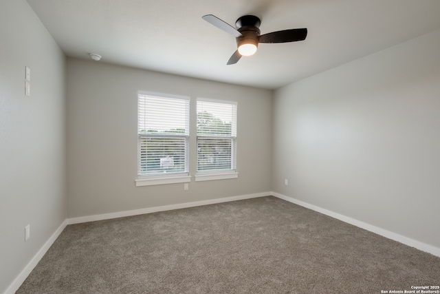 122 Hi Vw, Lakehills, TX 78063 - carpeted empty room featuring ceiling fan, baseboards, and a smoke detector