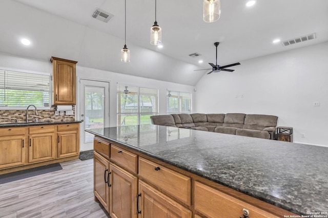 24704 Killarney St, Hempstead, TX 77445 - kitchen with visible vents and a healthy amount of sunlight