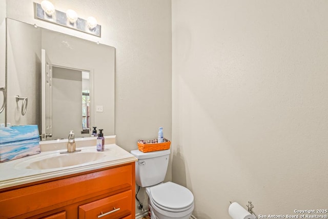 15338 Winter Mist Dr, San Antonio, TX 78247 - half bathroom with toilet and vanity