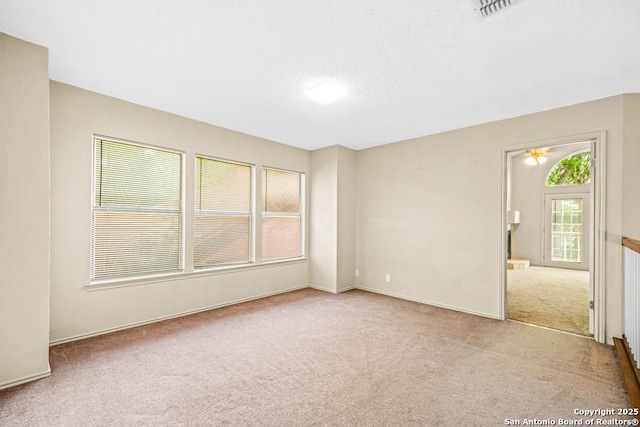 15338 Winter Mist Dr, San Antonio, TX 78247 - carpeted spare room featuring visible vents and a textured ceiling