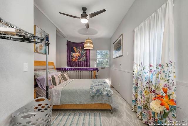 4935 Driskill St, San Antonio, TX 78228 - bedroom with a ceiling fan