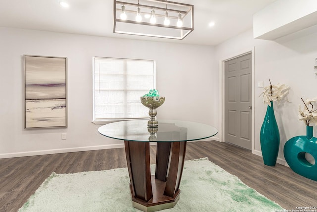 1209 Kentucky Ave, San Antonio, TX 78201 - dining space with recessed lighting, baseboards, and wood finished floors