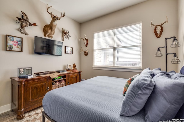 112 Chinkapin, Boerne, TX 78006 - bedroom featuring light wood-type flooring and baseboards
