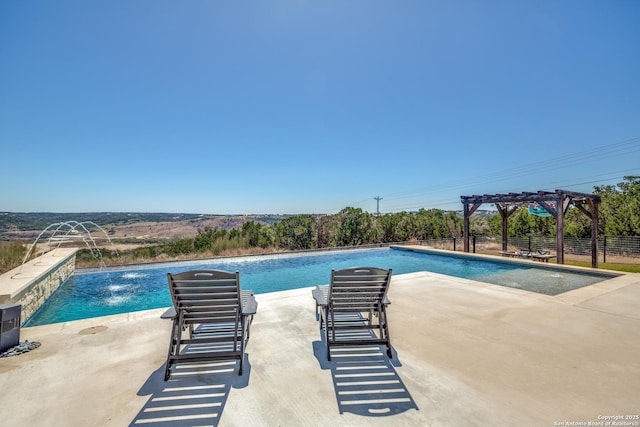 112 Chinkapin, Boerne, TX 78006 - outdoor pool with a patio area, a pergola, and fence