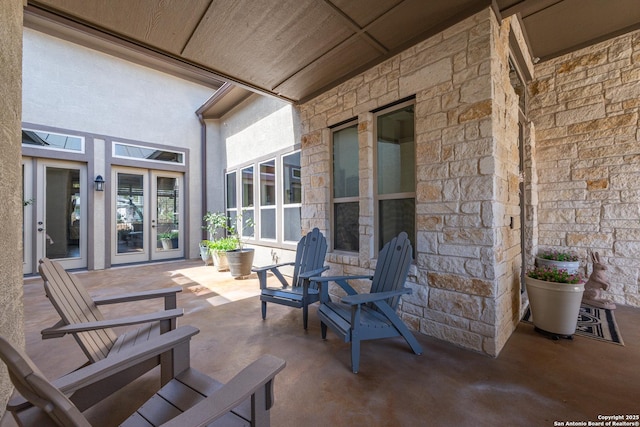 view of patio / terrace with french doors