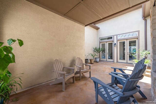 view of patio / terrace with french doors