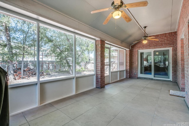 10 Oakwell Farms Pkwy, San Antonio, TX 78218 - unfurnished sunroom with ceiling fan