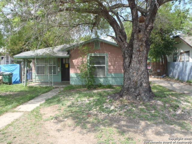 335 Hot Wls, San Antonio, TX 78223 - view of front of home with fence