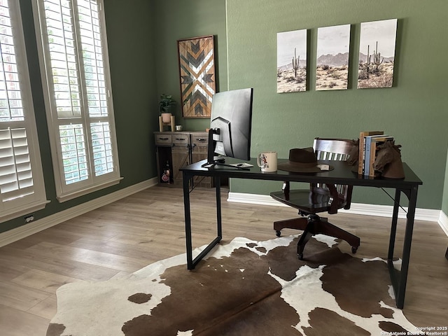 23407 Treemont Park, San Antonio, TX 78261 - office space with wood finished floors and healthy amount of natural light