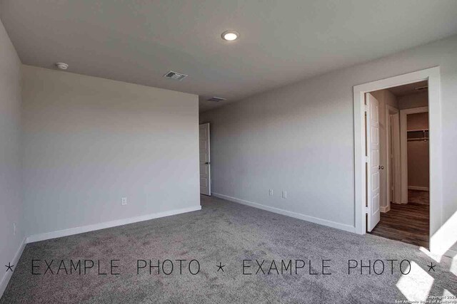 10638 Fairchild Way, San Antonio, TX 78109 - carpeted empty room with visible vents, baseboards, and recessed lighting