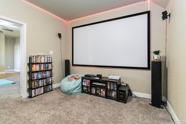 500 Pecan Farms, New Braunfels, TX 78130 - cinema room with baseboards and carpet flooring