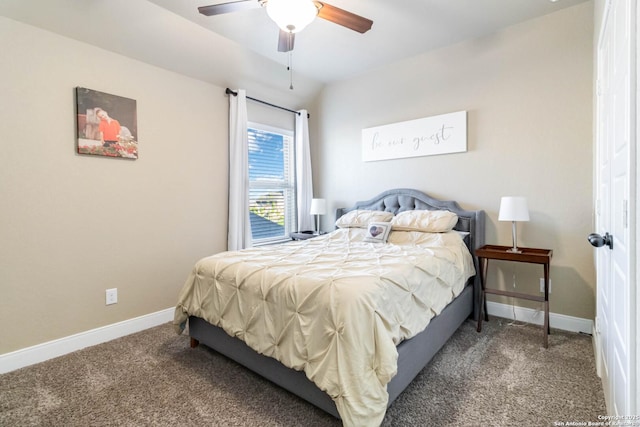 500 Pecan Farms, New Braunfels, TX 78130 - bedroom with carpet floors, baseboards, and a ceiling fan
