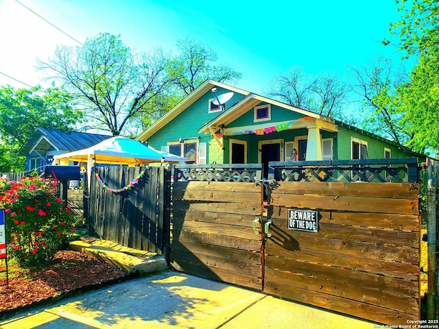 403 Hazel, San Antonio, TX 78207 - view of front of property with a gate and fence