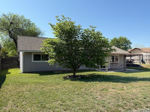7401 Oak Marsh, Live Oak, TX 78233 - view of yard with a patio area and fence
