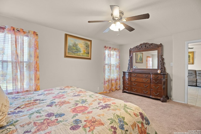258 Gemsbok Gate, San Antonio, TX 78253 - bedroom with carpet flooring and ceiling fan