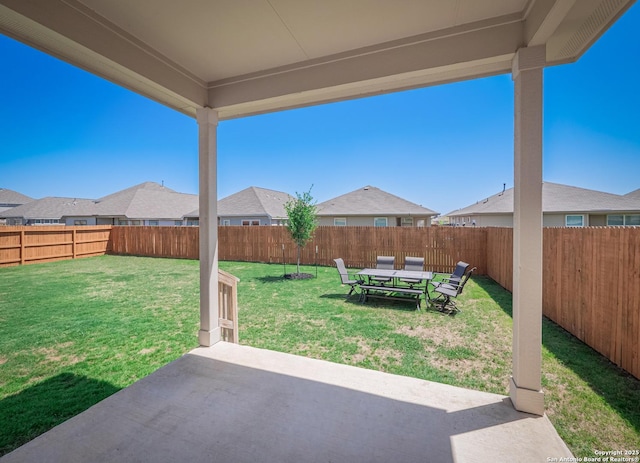6810 Courante Waltz, San Antonio, TX 78252 - view of yard with a patio area and a fenced backyard