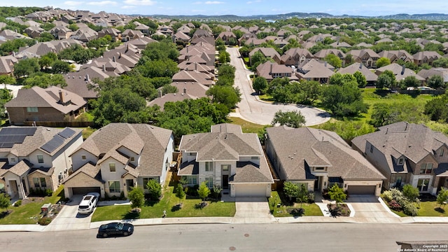 bird's eye view featuring a residential view