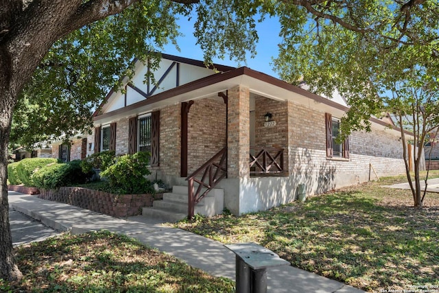 view of front of property with brick siding