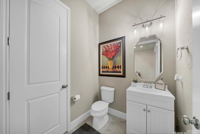 11347 Phoebe Lace, San Antonio, TX 78253 - half bathroom featuring vanity, baseboards, and toilet