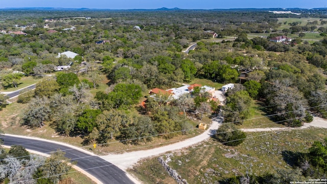 aerial view with a view of trees