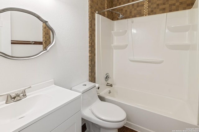 6826 Horwich, San Antonio, TX 78239 - full bathroom featuring toilet, vanity, and shower / tub combination