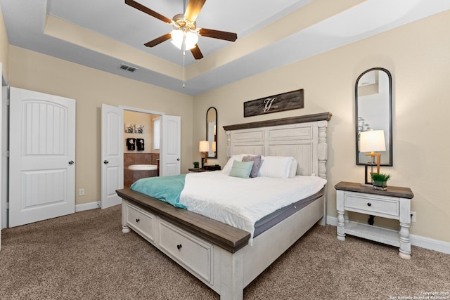14047 Pikesdale, San Antonio, TX 78253 - bedroom with a tray ceiling, carpet flooring, baseboards, and visible vents
