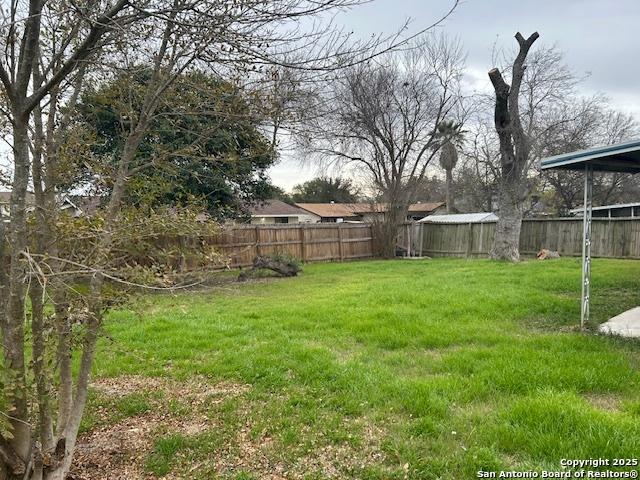 7834 Sun Frst, San Antonio, TX 78239 - view of yard with a fenced backyard
