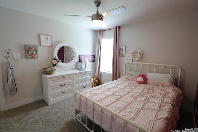 5544 Jewel, San Antonio, TX 78266 - bedroom featuring baseboards, a ceiling fan, and carpet floors