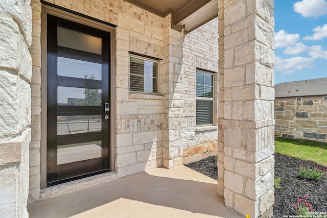 18107 Ansley, San Antonio, TX 78247 - entrance to property with stone siding