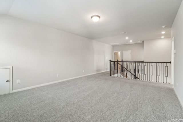 18107 Ansley, San Antonio, TX 78247 - carpeted empty room featuring recessed lighting, visible vents, and baseboards