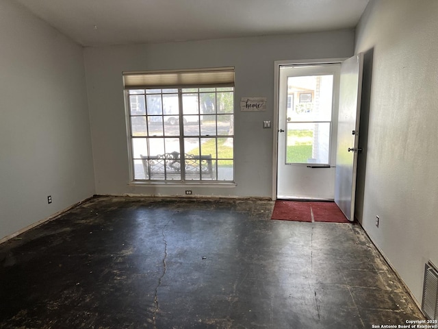 5874 Castle Hunt, San Antonio, TX 78218 - foyer entrance with concrete flooring and visible vents