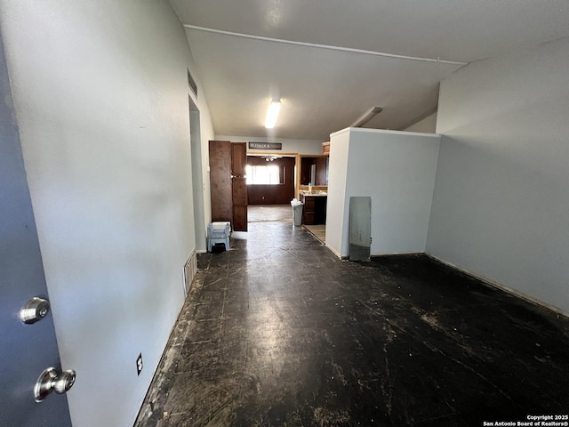 5874 Castle Hunt, San Antonio, TX 78218 - corridor with concrete floors and visible vents