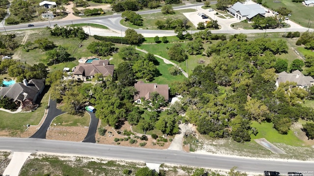 drone / aerial view with a residential view