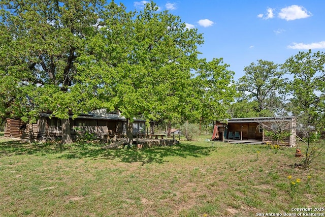 463 Woodland, Fredericksburg, TX 78624 - view of yard with an outdoor structure