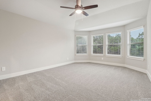 17110 Autry Fls, San Antonio, TX 78247 - carpeted spare room featuring a ceiling fan and lofted ceiling