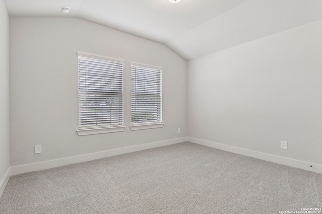 17114 Autry Fls, San Antonio, TX 78247 - unfurnished room with lofted ceiling and light carpet