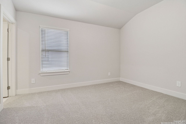 17114 Autry Fls, San Antonio, TX 78247 - carpeted spare room with lofted ceiling and baseboards