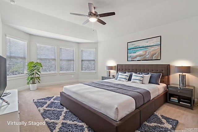 17114 Autry Fls, San Antonio, TX 78247 - carpeted bedroom featuring baseboards and a ceiling fan