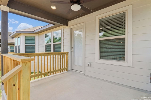 17114 Autry Fls, San Antonio, TX 78247 - entrance to property with a ceiling fan