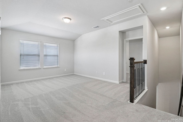 11534 Cottage Pt, San Antonio, TX 78254 - carpeted empty room featuring attic access and recessed lighting
