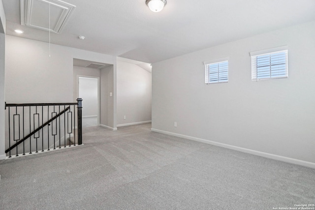 11534 Cottage Pt, San Antonio, TX 78254 - empty room with attic access, carpet, and a smoke detector