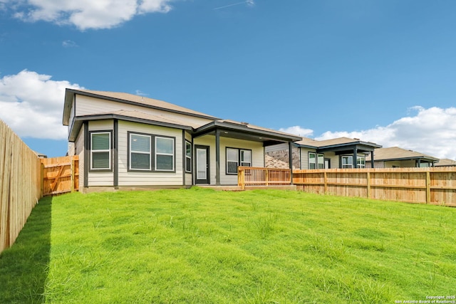 11534 Cottage Pt, San Antonio, TX 78254 - back of house featuring a fenced backyard