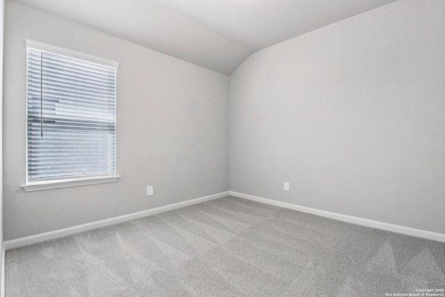11538 Cottage Pt, San Antonio, TX 78254 - carpeted spare room with vaulted ceiling and plenty of natural light