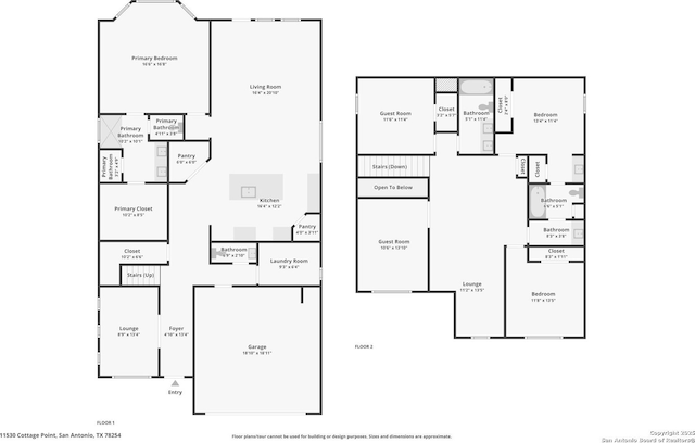 11530 Cottage Pt, San Antonio, TX 78254 - view of floor plan / room layout