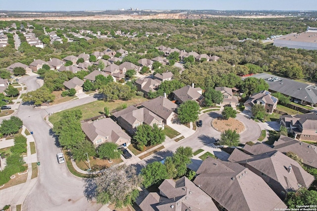 bird's eye view featuring a residential view