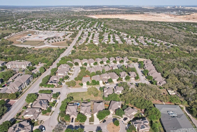 bird's eye view featuring a residential view